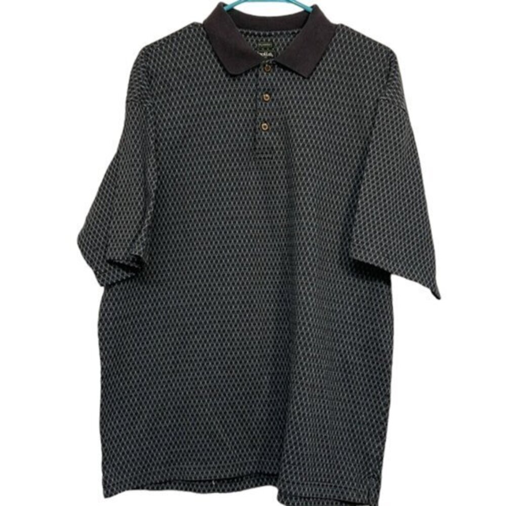 Men's BOLLE Dry Comfort Blue Polo Golf Pullover Shirt Size Large GUC #6428